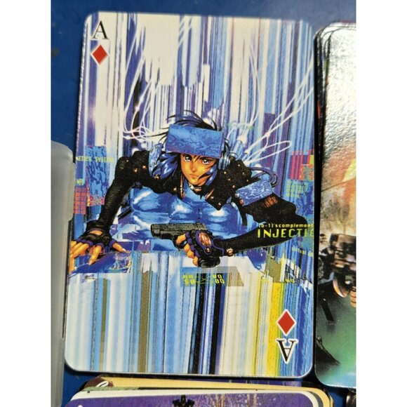 Ghost In The Shell Poker Playing Cards Vintage Rare 52 Cards + 2 Jokers - Picture 5 of 7